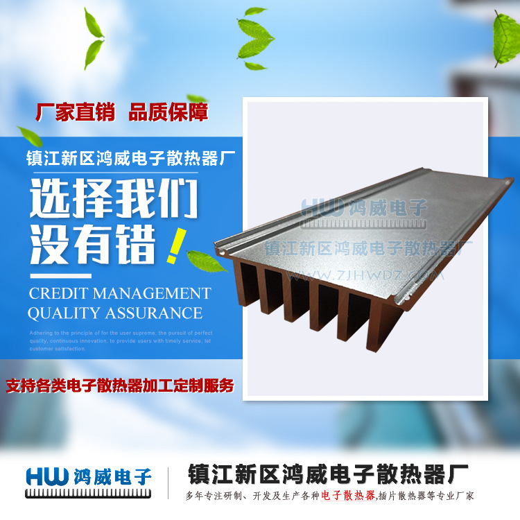电子散热器厂家供应各类电源散热器外壳_产品支持定 制_鸿威电子