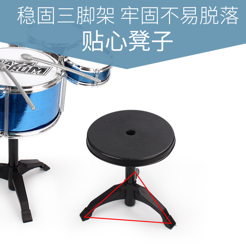 Conjunto de tambor de simulación de niños grandes del tambor de la música de los niños grande juego de tambor de la simulación de los niños grandes