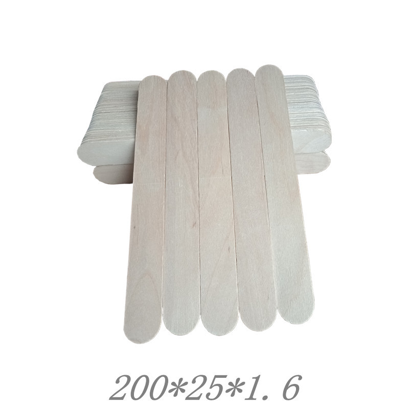 桦木棒雪糕棒一次性压舌板200*25*1.6宽长型木片木棒