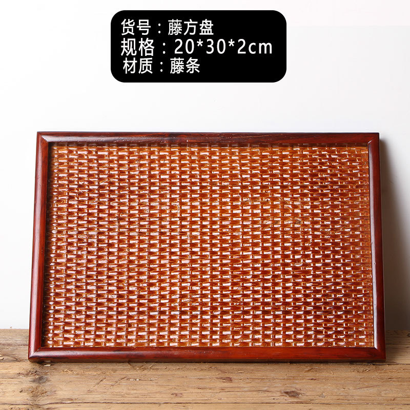 Suministro directo de fábrica restaurante placa de madera maciza placa rectangular de madera bandeja de grano de madera creativa en stock orden al por mayor