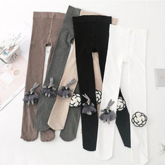 女童連褲襪春秋打底襪白色舞蹈幼兒寶寶連體連腳褲兒童褲襪秋裝女