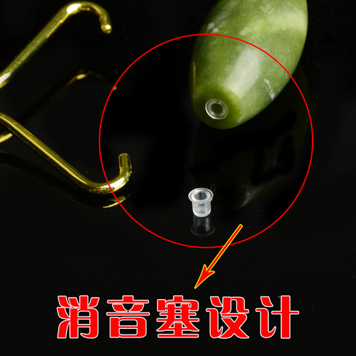 Xiuyu Double-Head Massage Jade Roller Instrument Zinc Alloy Stand Beauty Device with Silent Facial Massaging Tool