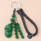 Crystal glass brave car keychain wholesale couple creative bag pendant tourist attractions trinkets gifts