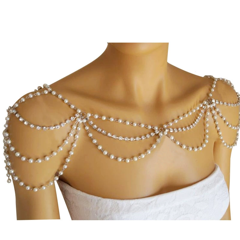 Плащ из жемчуга, ретро ожерелье, бисерная браслет handmade, платье, аксессуар, цепь для невесты, европейский стиль