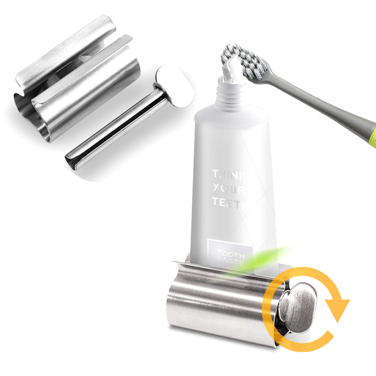 Stainless Steel Toothpaste Squeezer Manual Cream Press Tool_voghion.com