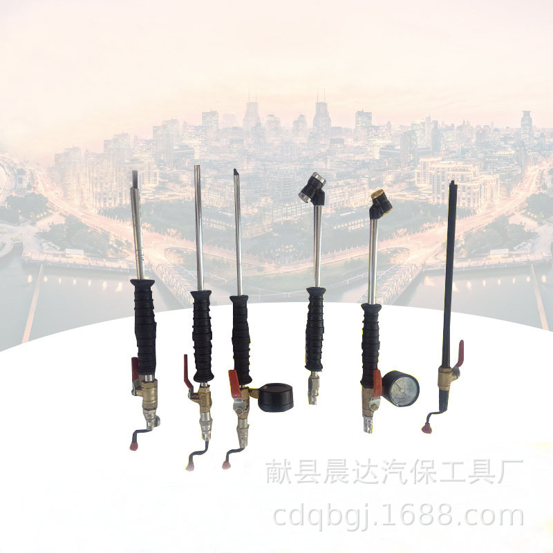 厂家销售轮胎打气杆带表及各种汽修工具快速充气杆轮胎抽气咀子器