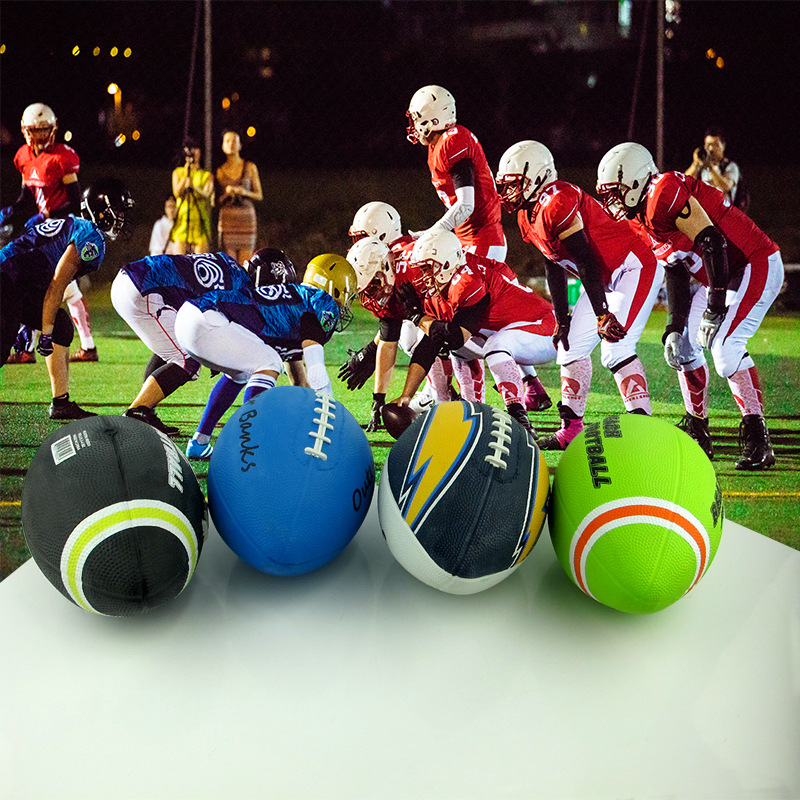 Anti-slip and wear-resistant English children's No. 5 rugby ball, primary school children's training and competition American PU leather rugby ball
