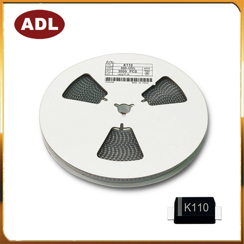 奥德利 贴片 SS110 丝印 K110 1A100V SOD-123 肖特基二极管 现货