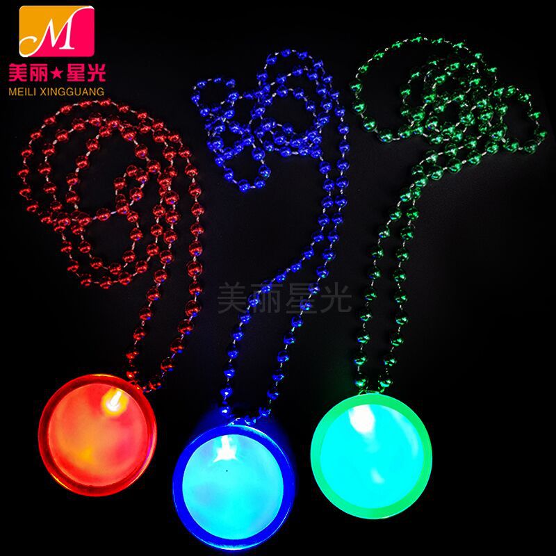 2022 nuevo collar luminoso estrella collar luminoso amor led collar luminoso puede imprimir logotipo fabricante