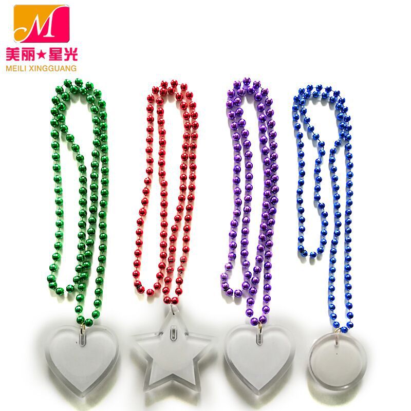 2022 nuevo collar luminoso estrella collar luminoso amor led collar luminoso puede imprimir logotipo fabricante