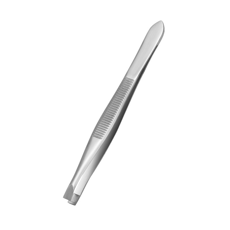 Fabricante de acero inoxidable clip de la ceja clip de la belleza oblicua plana boca clip de la ceja Clipper pinzas herramientas de belleza traje