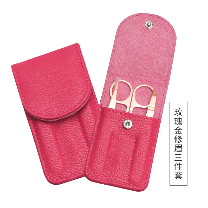 Fabricante de acero inoxidable clip de la ceja clip de la belleza oblicua plana boca clip de la ceja Clipper pinzas herramientas de belleza traje