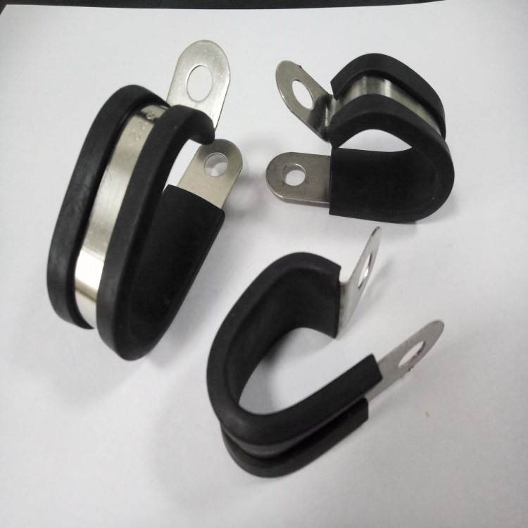 绵阳供应2*18双管不锈钢管夹 带胶垫单边固定双管管夹价格