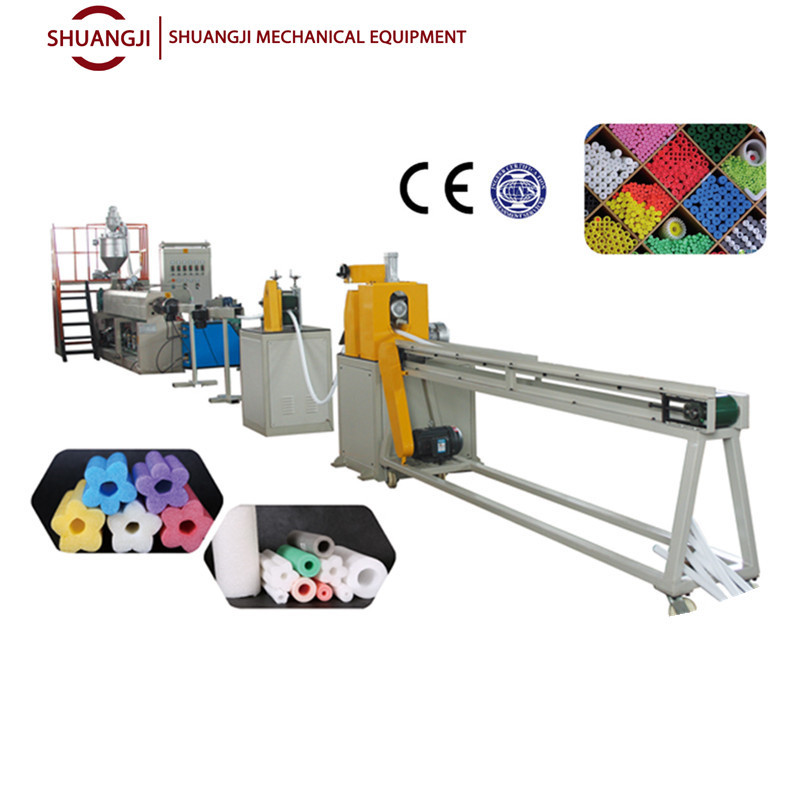 双吉EPE珍珠棉管材挤出机  epe发泡包装管生产线 13583567600