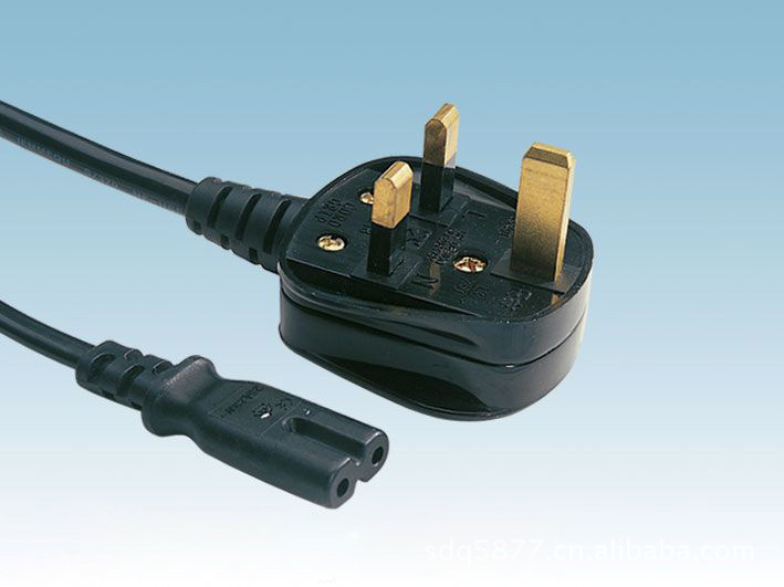 供应AC电源插头线英国插头 英式BS插头 大英式 成型插头 英国三插