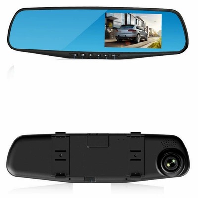 Car Rearview Mirror Driving Recorder Front and Rear Single Dual Recording 1080P with Reversing Image Car Dvr All-In-One Machine (Driving recorder) - 43-inch-single