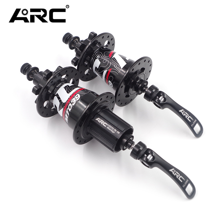 ARC [MT039 二四培林3齿6爪114响快拆桶轴山地自行车花鼓碟刹32孔]