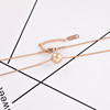 Fashionable universal chain for key bag , necklace stainless steel, Korean style, simple and elegant design