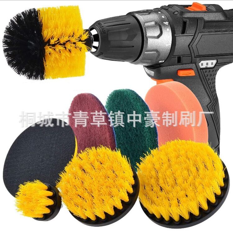 Electric Drill Brush Set of 8 for Cleaning Floors, Polishing, and Scouring Pads, Wholesale Export Hot Item Electric Drill Brush Set of 8 for Cleaning Floors, Polishing, and Scouring Pads, Wholesale Export Hot Item