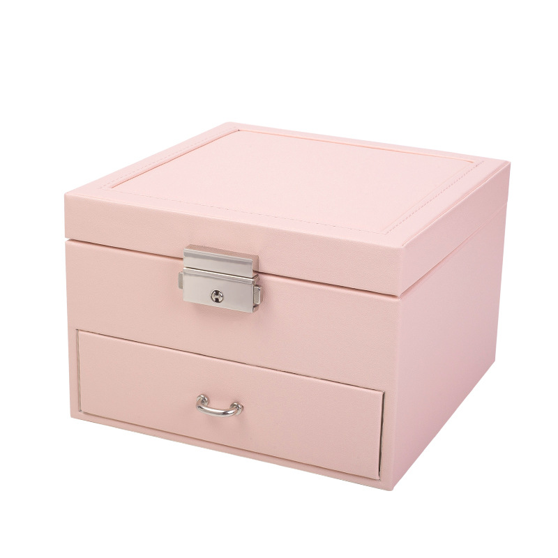 Kaserge Jewelry Cosmetics Storage Box Drawer-style Jewelry Earrings Lipstick Skin Care Products Desktop Storage Box