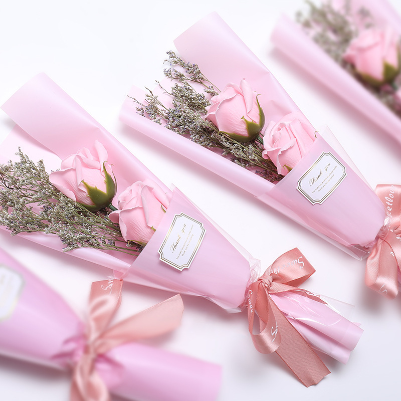 Ramo de flores eternas en caja, regalo para San Valentín y Día de la Madre.