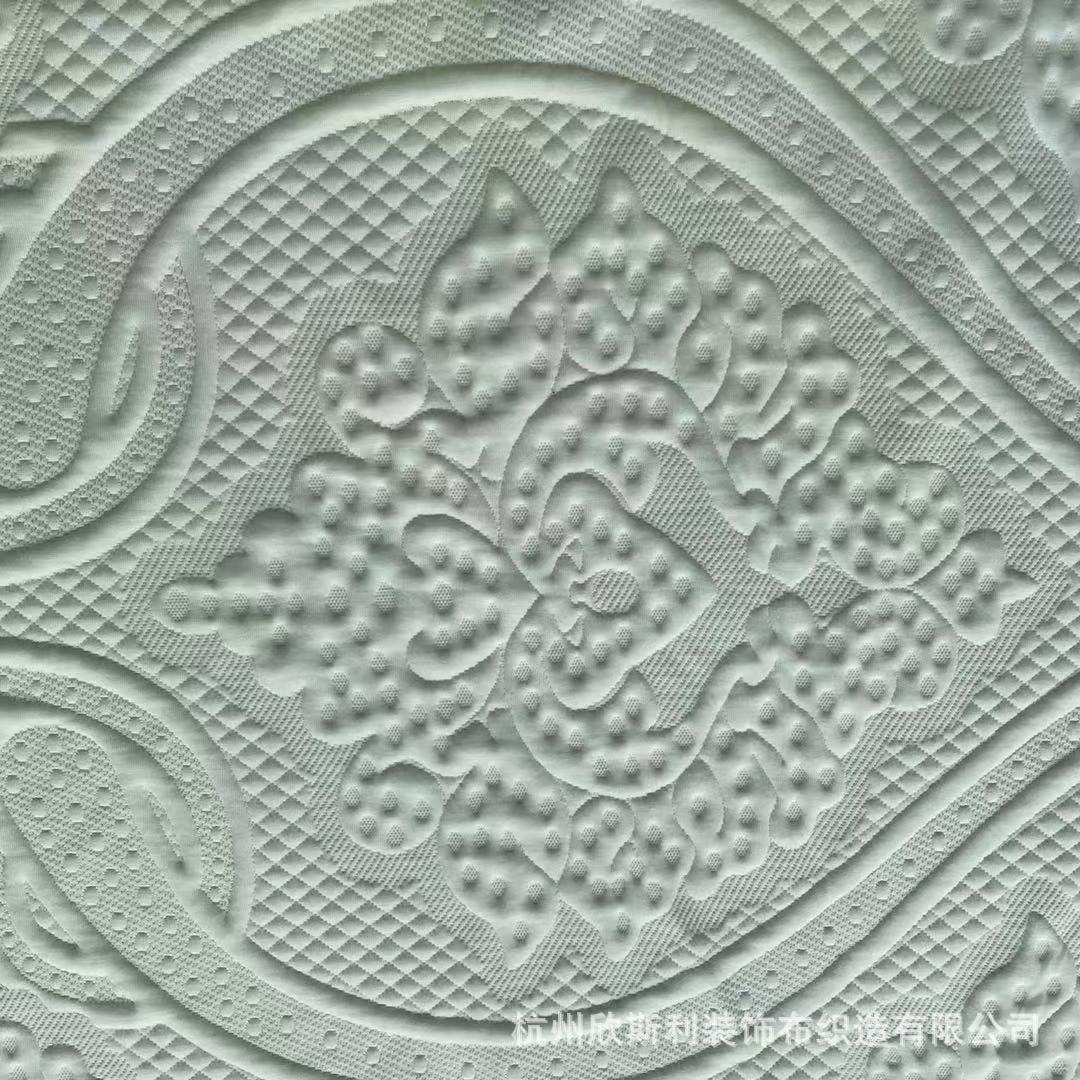 【源头厂家】空气层针织400克大花型记忆棉 乳胶 席梦思床垫面料