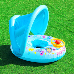 New Style Inflatable Baby Seat Ring Baby Swim Ring Children's Life Jacket Sunshade Boat Seat Ring Wholesale