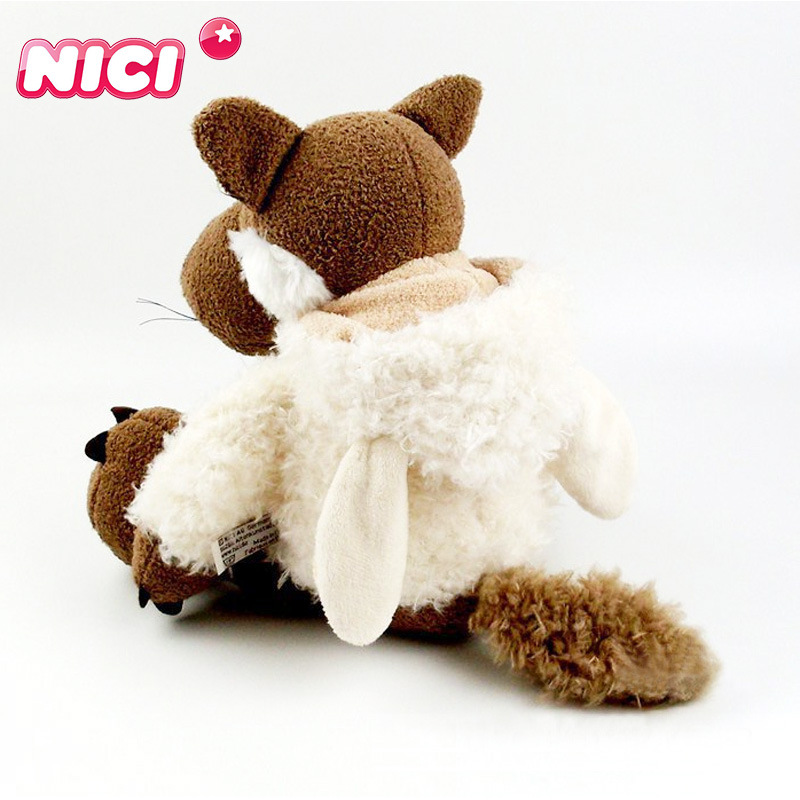 Comercio exterior lobo oveja muñeca camuflaje lobo juguete de peluche oveja dormida muñeca de trapo infantil con piel de oveja regalo de muñeca de lobo