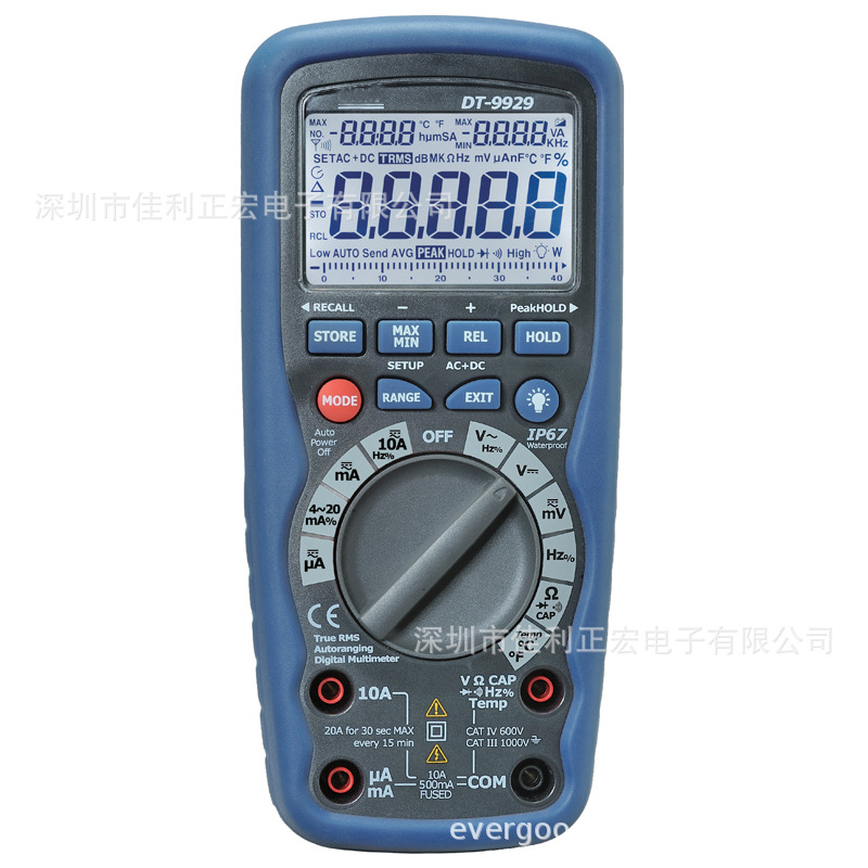 CEM华盛昌DT-9929数字 1000V过载保护真有效值