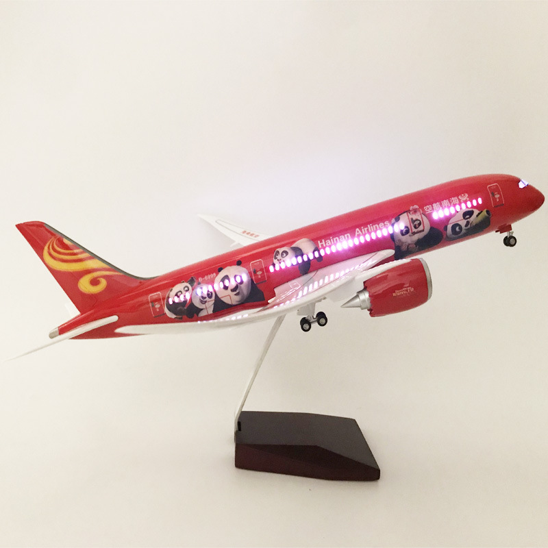 Airplane model with light