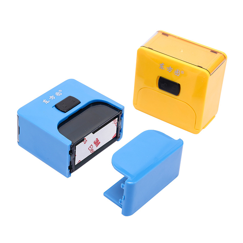 Oriental figura Flip sello de color sello plano rectangular 38*14MM material de sello de retorno de tinta al por mayor