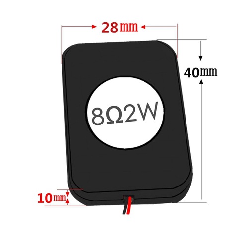 8 ohm 2w notebook smart voice device navigator rectangular box2840 small speaker cavity speaker horn