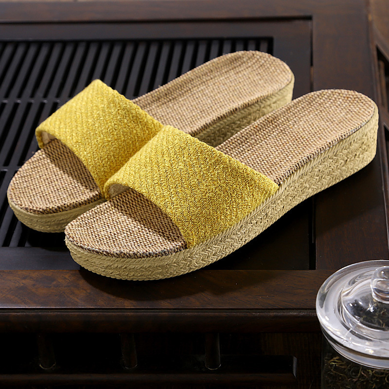 High-Heeled New Home Slippers Wholesale Home Indoor Non-Slip Rubber Heightening Slippers Women's Slippers Wear-Resistant Outer Wear High-Heeled New Home Slippers Wholesale Home Indoor Non-Slip Rubber Heightening Slippers Women's Slippers Wear-Resistant Outer Wear