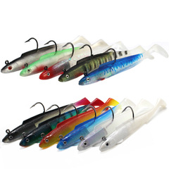 Five-color musta fish hook electric eel package lead fish lure bait 10/30g laser eel soft bait black fish bait