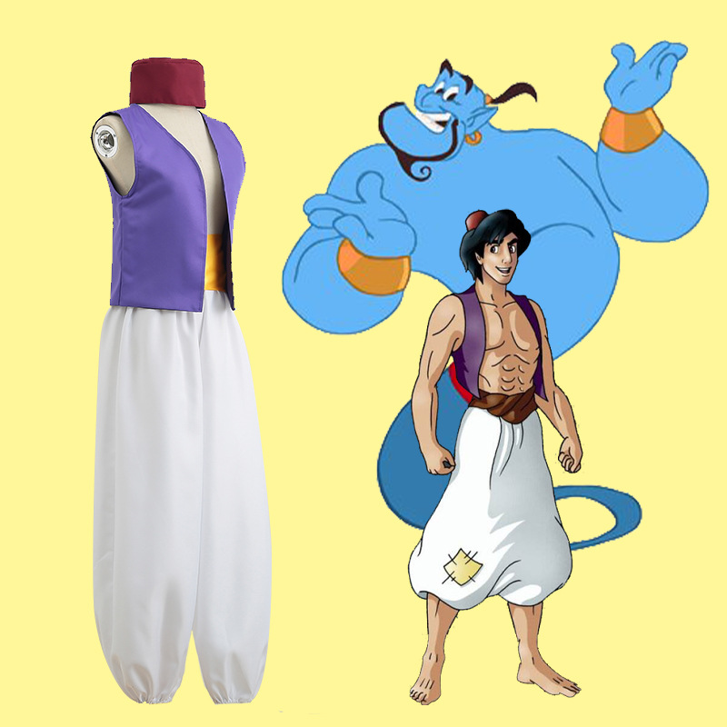 阿拉丁神灯cos服 一千零一夜动漫成人cosplay服装Aladdin Costume