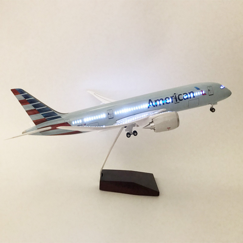 Airplane model with light