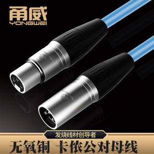 Yongwei Cannon male-to-female audio cable three-core balance cannon line microphone microphone amplifier mixer cable