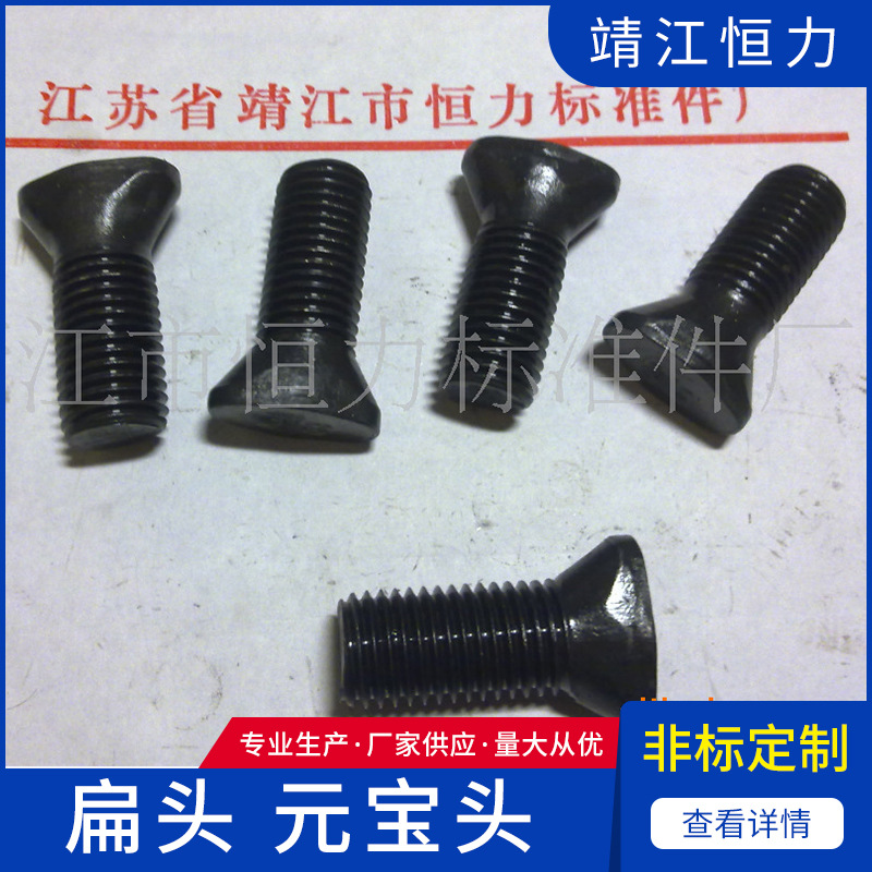 厂价供应扁头元宝头异型非标元宝螺栓 非标螺栓T形螺丝10.9级螺丝