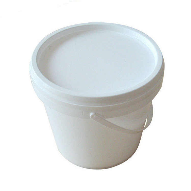 厂家直销4L升涂料桶塑料桶油墨桶圆形广口白乳胶防水油墨涂料桶