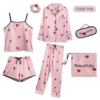 Fuchsia strawberry, set, 7 pieces