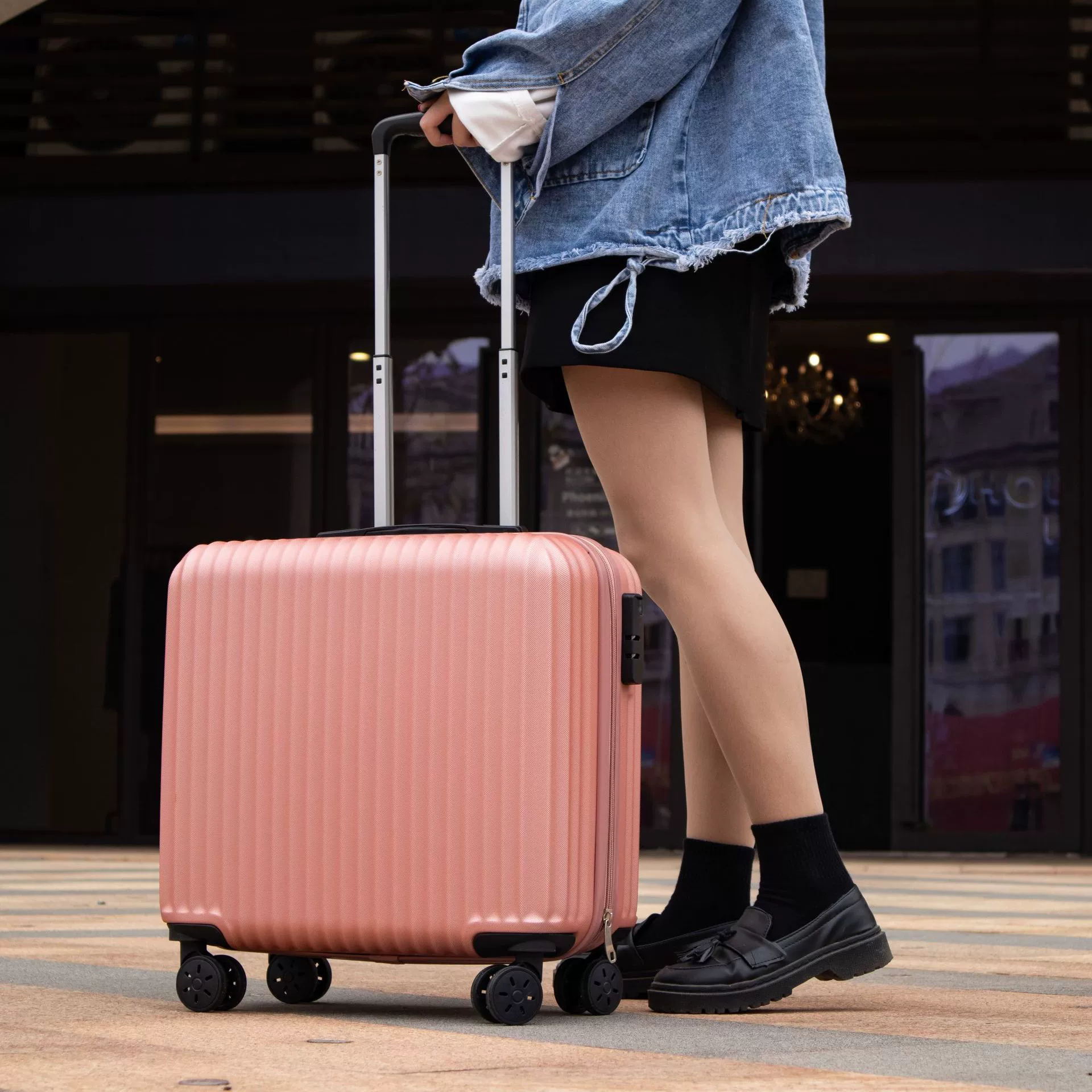 Waterproof universal suitcase, 18 inch, Korean style