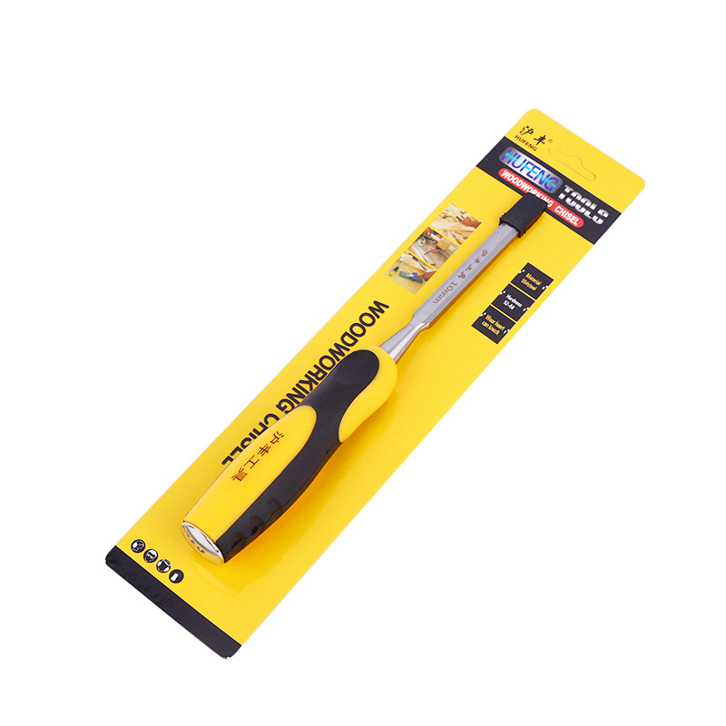 Mango de doble color para trabajar la madera de la fábrica de talla de madera al por mayor hollowing slot manual herramienta plana del distrito de Hedong talla el