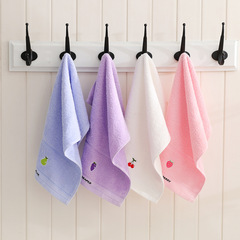 Pure cotton embroidered children's handkerchief, baby soft and absorbent, non-fuzzing, supermarket, kindergarten, factory wholesale