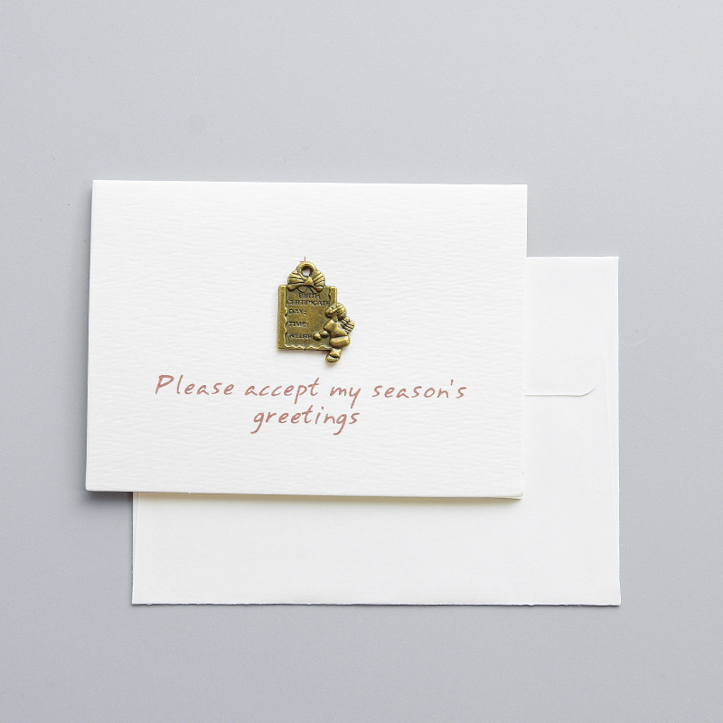 Corea del Sur papelería réplica de memoria Mini tarjeta de felicitación de cumpleaños Tarjeta de bendición 12 tipos de tarjetas de felicitación de la palabra para la bendición