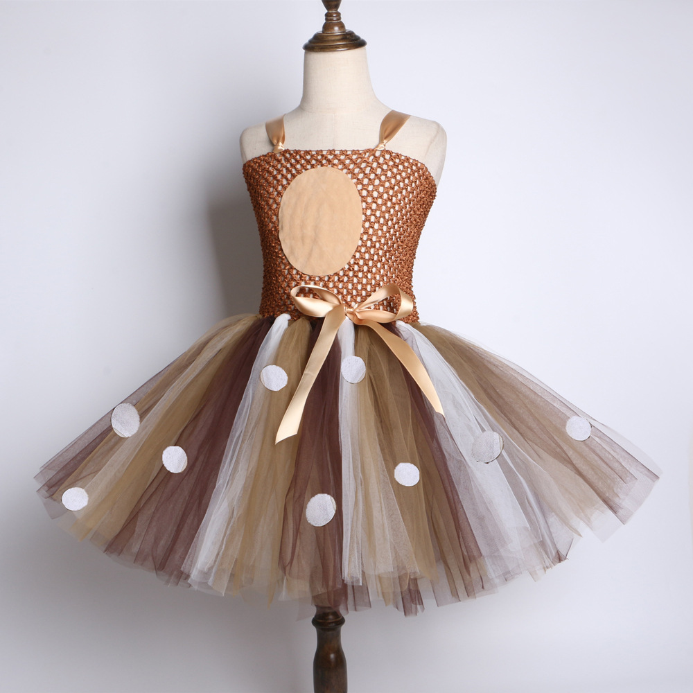 Niños de Navidad ELK vestido libre diadema niñas traje falda de malla princesa pettiskirt Comercio exterior princesa vestido