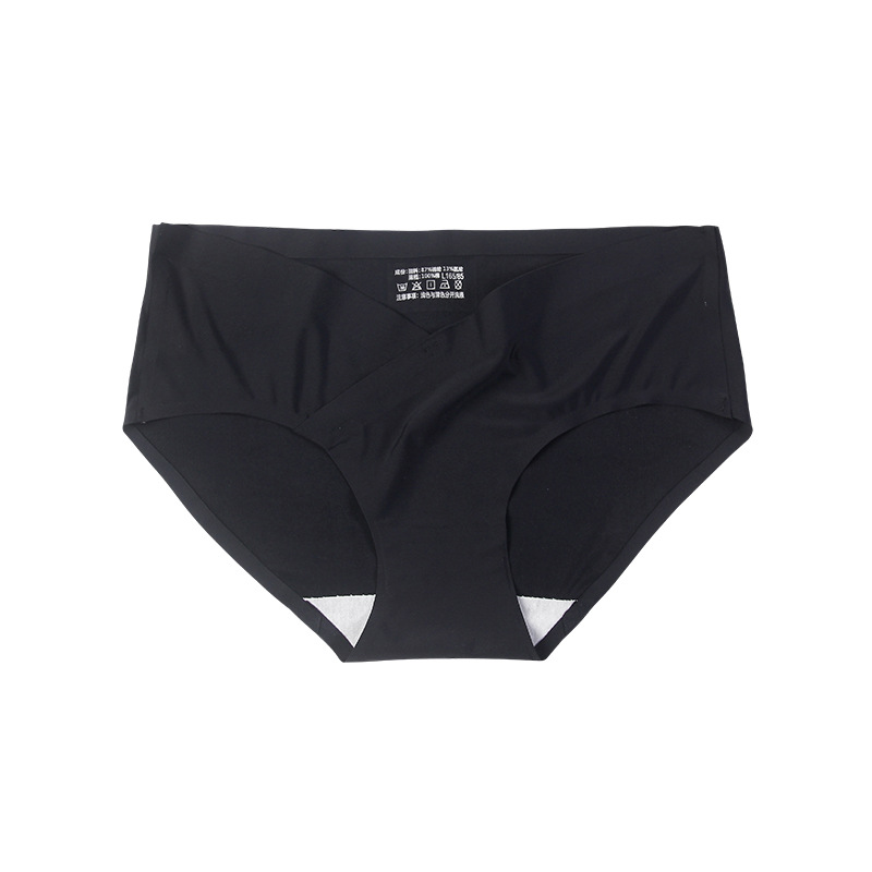 Ropa interior de triángulo de soporte de vientre sin costuras en forma de V para Embarazo y Parto Ropa interior de cintura baja de una pieza al por mayor de fábrica para mujeres embarazadas