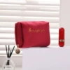 ZP-023 Velvet Make Bag Red