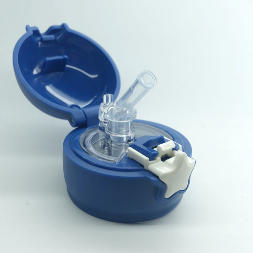 New transparent star children's thermos pot cup lid straw lid student water cup with straw lid and distribution straw
