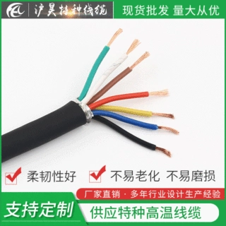 厂家直销 批发RVVP7芯屏蔽线信号线控制线铜制多股芯屏蔽线可定制