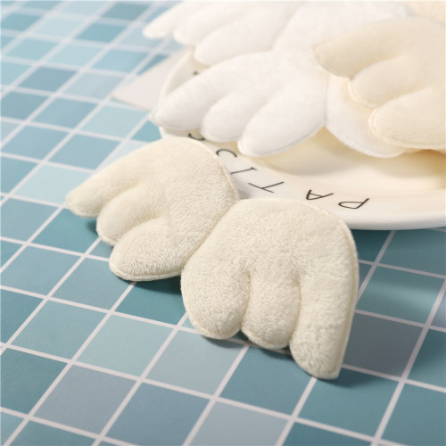 11cm Ultrasonic Floral Angel Wings Shoes Socks Accessory Cute Plush Cartoon Clothing Accessories Wholesale